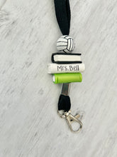 Load image into Gallery viewer, PE teacher lanyard personalized, Gym teacher, Gift for coach, Basketball coach, Volleyball coach, Baseball, Soccer, Male teacher, Football