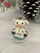 Load image into Gallery viewer, Cow ornament boy
