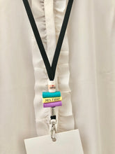 Load image into Gallery viewer, Teacher lanyard personalized with coffee cup, School lanyard ID holder