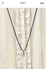 Load image into Gallery viewer, Teacher lanyard personalized with coffee cup, School lanyard ID holder