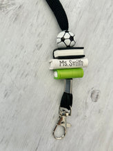 Load image into Gallery viewer, PE teacher lanyard personalized, Gym teacher, Gift for coach, Basketball coach, Volleyball coach, Baseball, Soccer, Male teacher, Football
