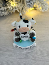 Load image into Gallery viewer, Cow ornament boy
